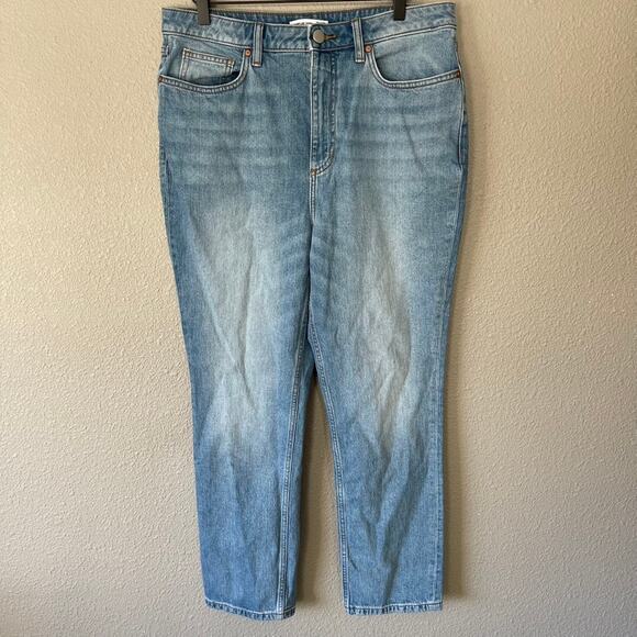 Elizabeth and James The Vintage Straight Jeans Womens Medium Stone Washed 14 32 - Picture 1 of 6